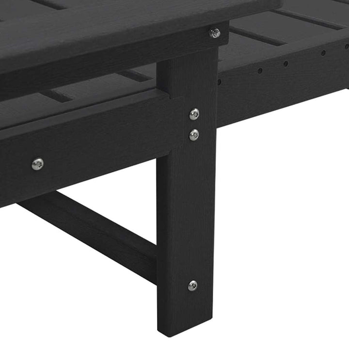 Solstol 2 stk. Polyethylen Sort