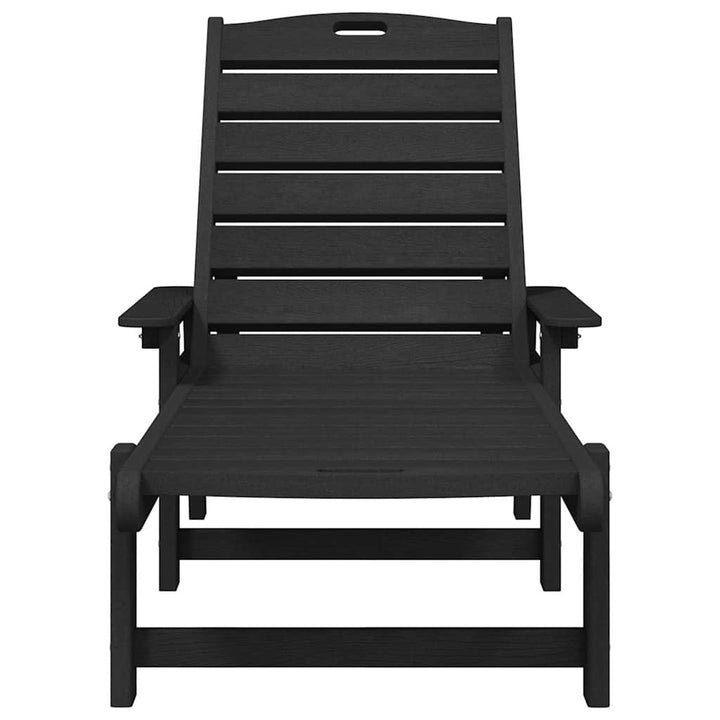 Solstol 2 pcs Sort 195,5 x 53 x 98,5 cm Polyethylen