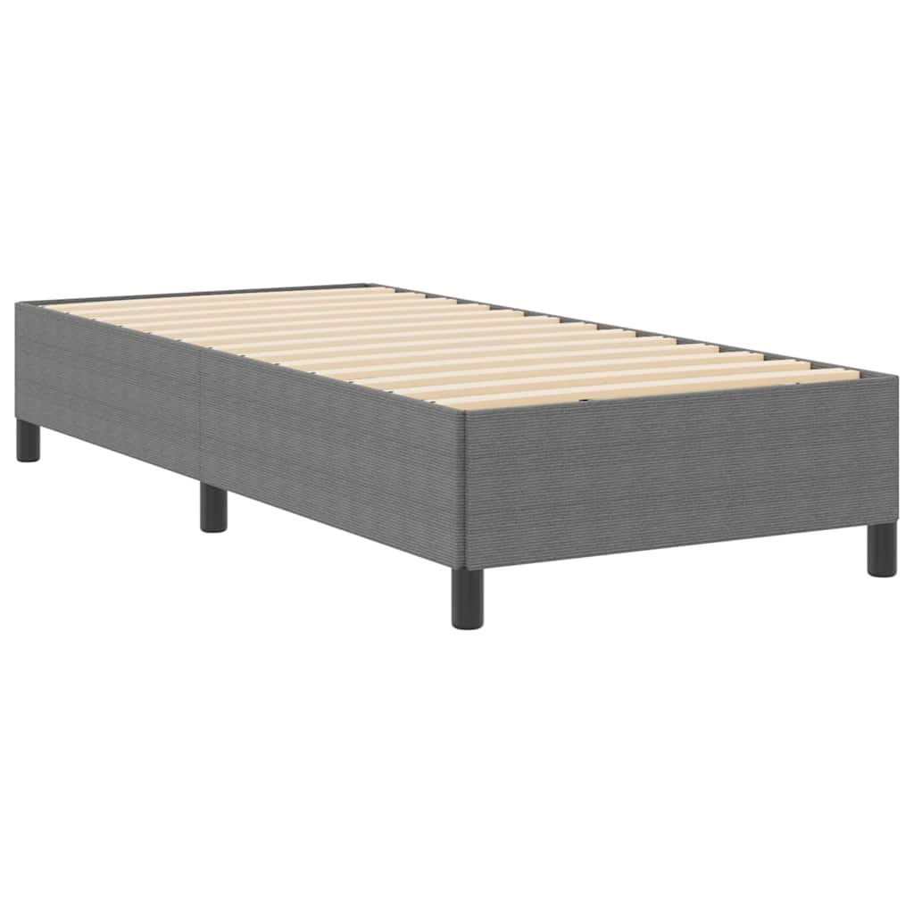 Box spring seng Lysegrå 80 x 200 cm Velourstof