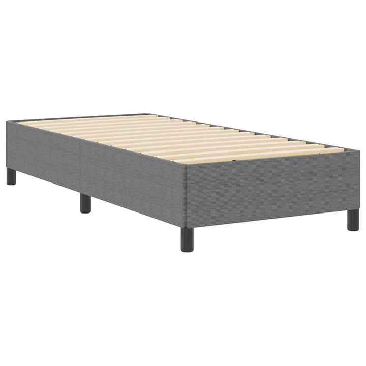 Box spring seng Lysegrå 80 x 200 cm Velourstof
