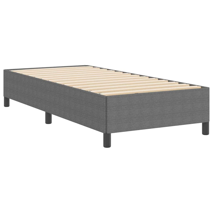 Box spring seng Lysegrå 80 x 200 cm Velourstof