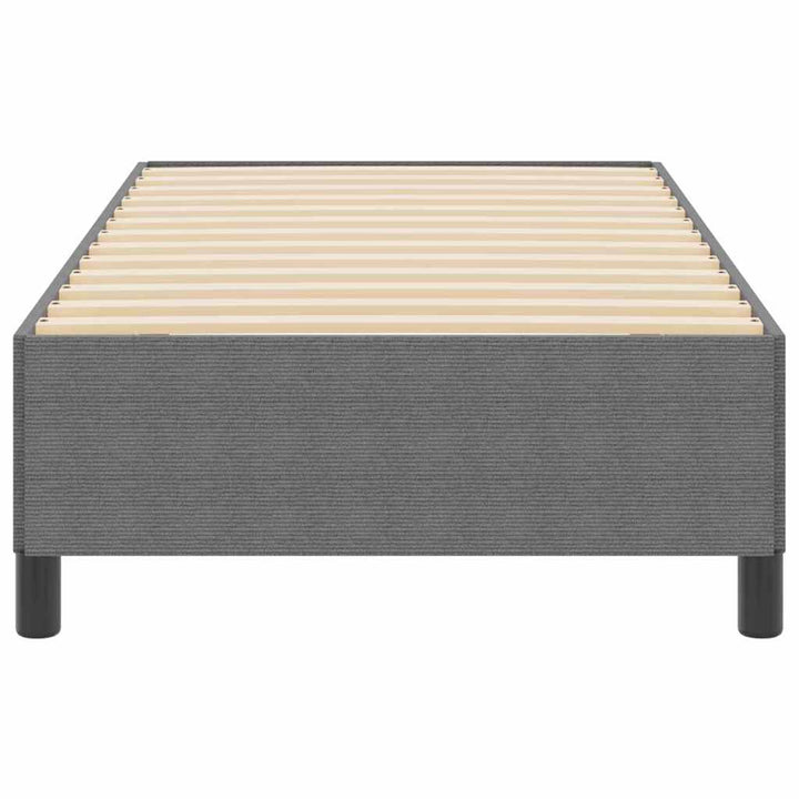 Box spring seng Lysegrå 80 x 200 cm Velourstof