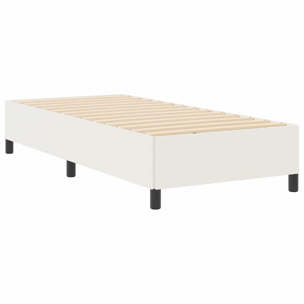 Box spring seng Creme 80 x 200 cm Velourstof