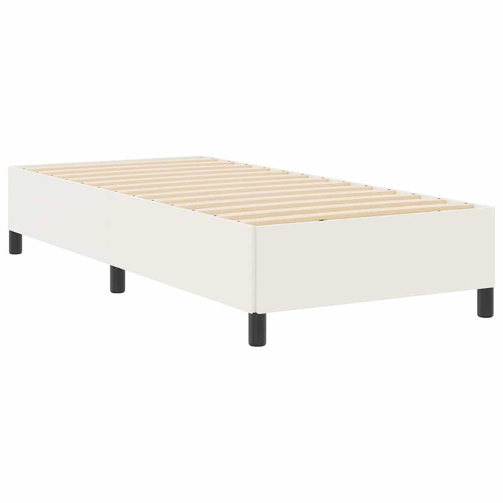 Box spring seng Creme 80 x 200 cm Velourstof