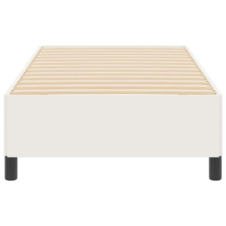 Box spring seng Creme 80 x 200 cm Velourstof