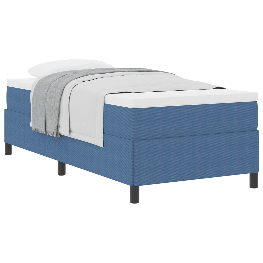 Box spring seng Blå 80 x 200 cm Velourstof