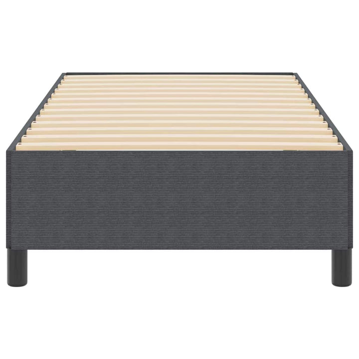 Box spring seng Mørkegrå 90 x 190 cm Velourstof