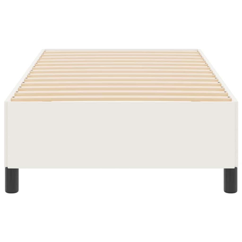 Box spring seng Cremefarvet 90 x 190 cm Velourstof