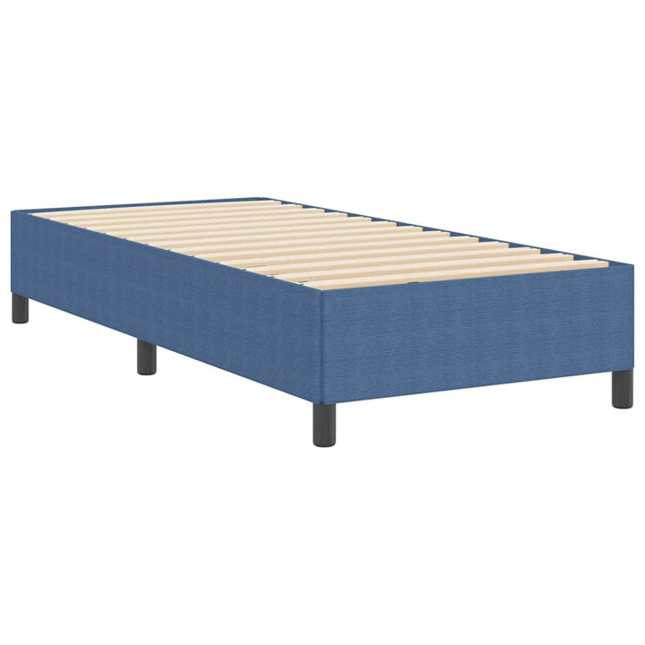 Box spring seng Blå 90 x 190 cm Velourstof