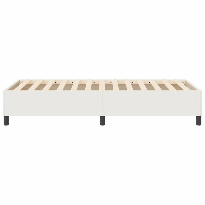 Box spring seng Cremefarvet 90 x 200 cm Velourstof