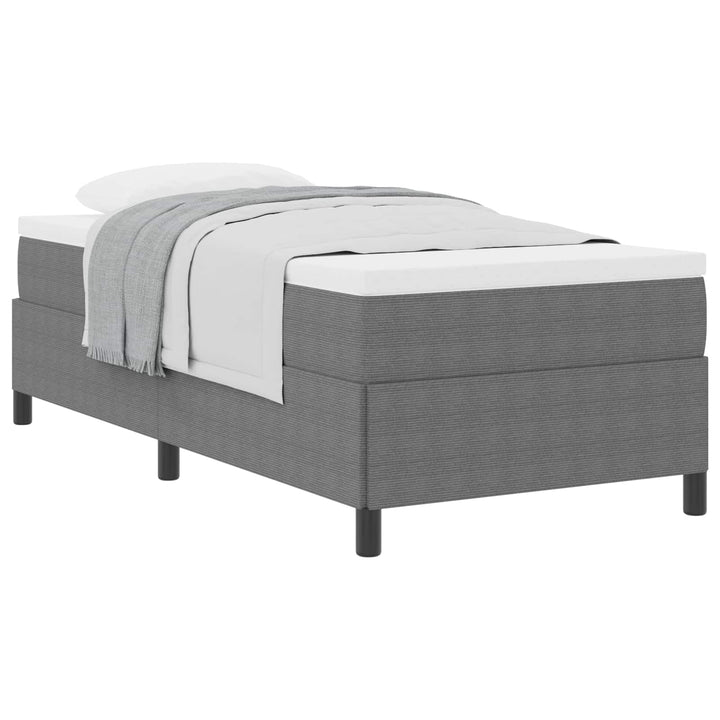 Box spring seng Lysegrå 100 x 200 cm Velourstof
