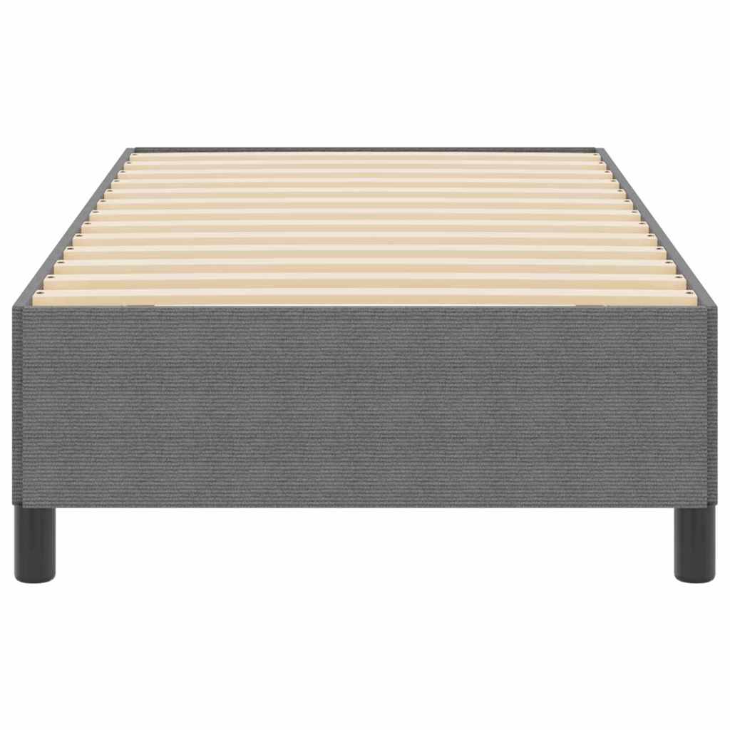 Box spring seng Lysegrå 100 x 200 cm Velourstof