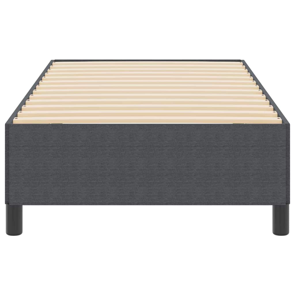 Box spring seng Mørkegrå 100 x 200 cm Velourstof