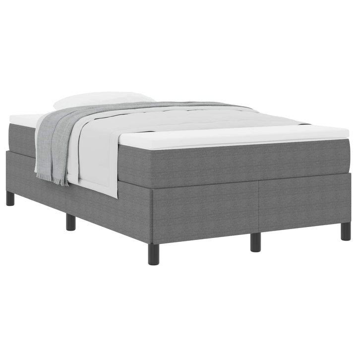 Box spring seng Lysegrå 120 x 190 cm Velourstof