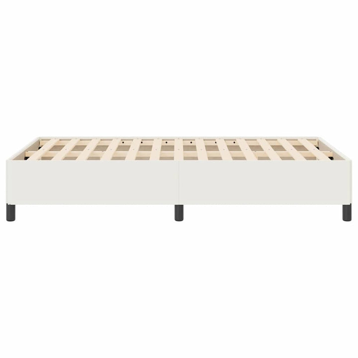 Box spring seng Cremefarvet 120 x 190 cm Velourstof