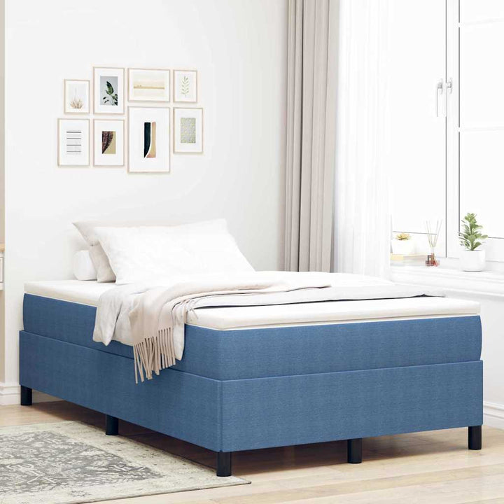 Box spring seng Blå 120 x 190 cm Velourstof