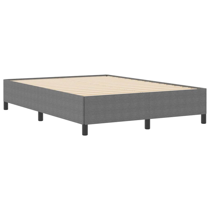 Box spring seng Lysegrå 140 x 190 cm Velourstof