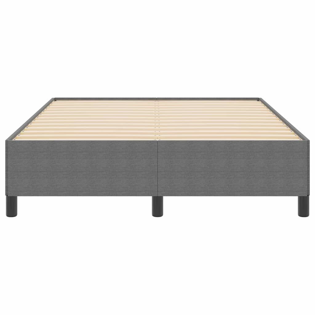 Box spring seng Lysegrå 140 x 190 cm Velourstof