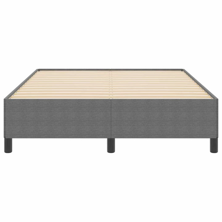 Box spring seng Lysegrå 140 x 190 cm Velourstof