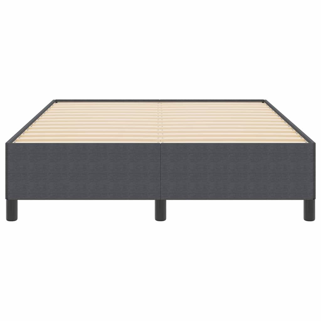 Box spring seng Mørkegrå 140 x 190 cm Velourstof