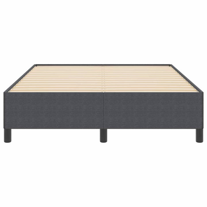 Box spring seng Mørkegrå 140 x 190 cm Velourstof