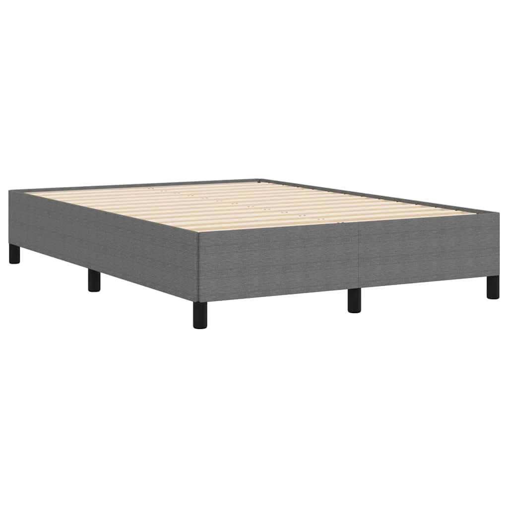 Box spring seng Lysegrå 140 x 200 cm Velourstof