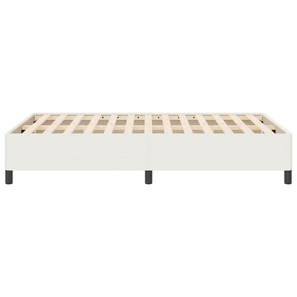 Box spring seng Cremefarvet 140 x 200 cm Velourstof