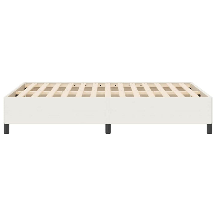 Box spring seng Cremefarvet 140 x 200 cm Velourstof
