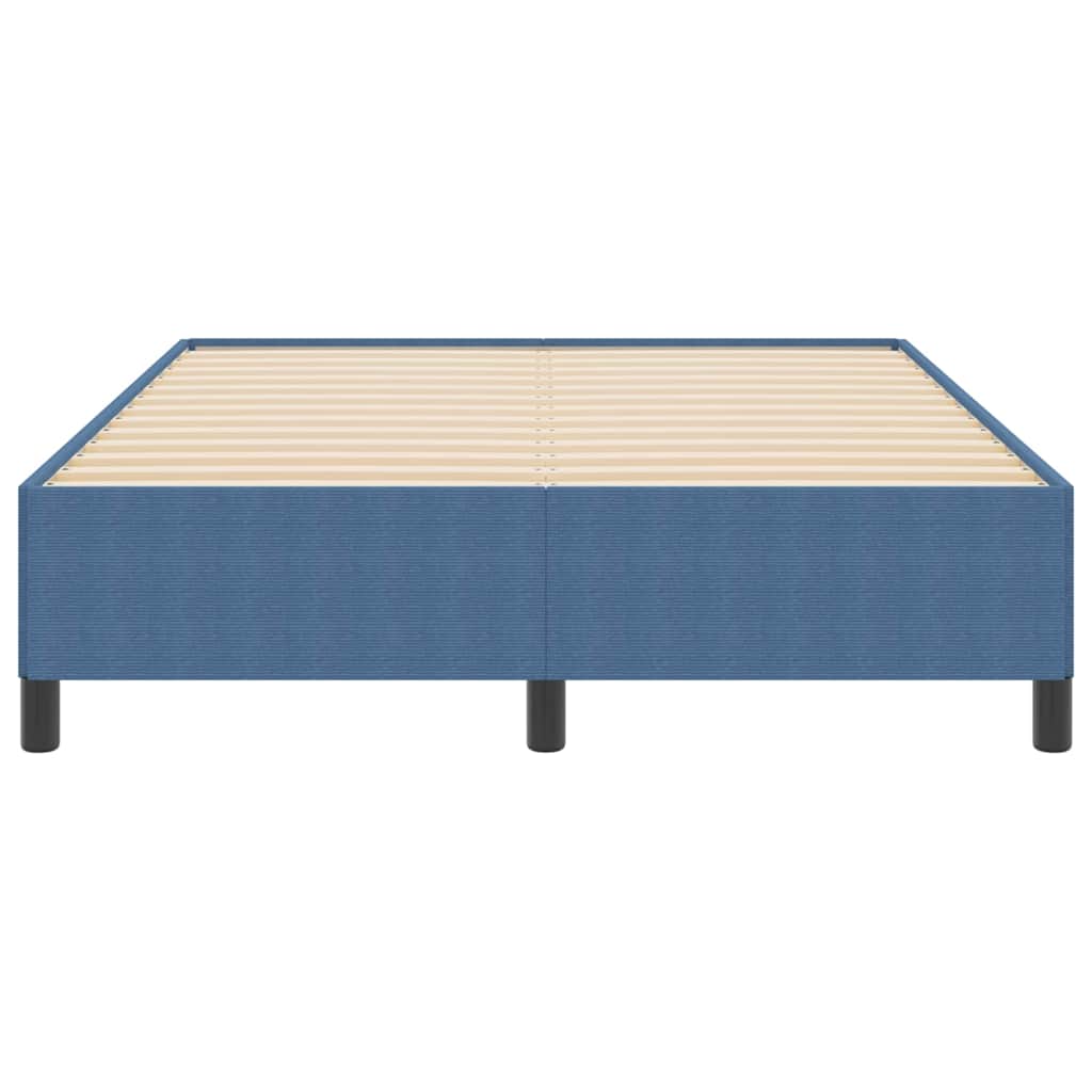 Box spring seng Blå 140 x 200 cm Velourstof