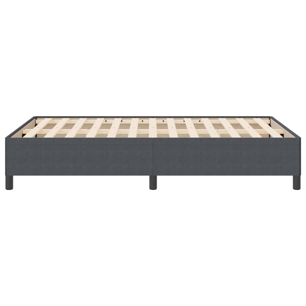 Box spring seng Mørkegrå 160 x 200 cm Velourstof