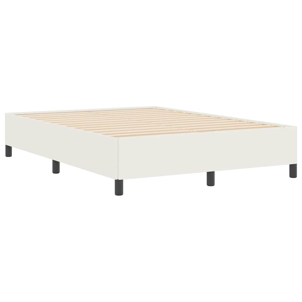 Box spring seng Cremefarvet 160 x 200 cm Velourstof