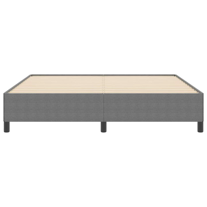 Box spring seng Lysegrå 180 x 200 cm Velourstof