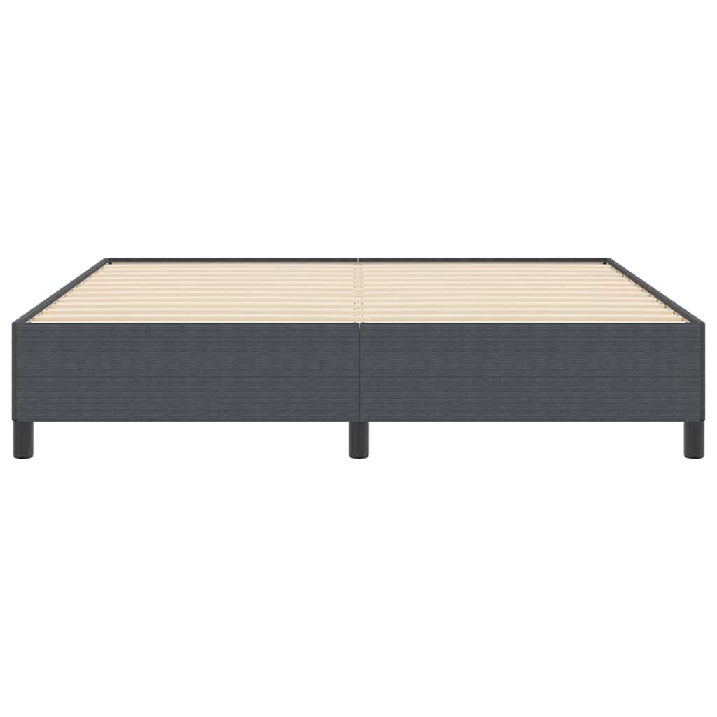 Box spring seng Mørkegrå 180 x 200 cm Velourstof