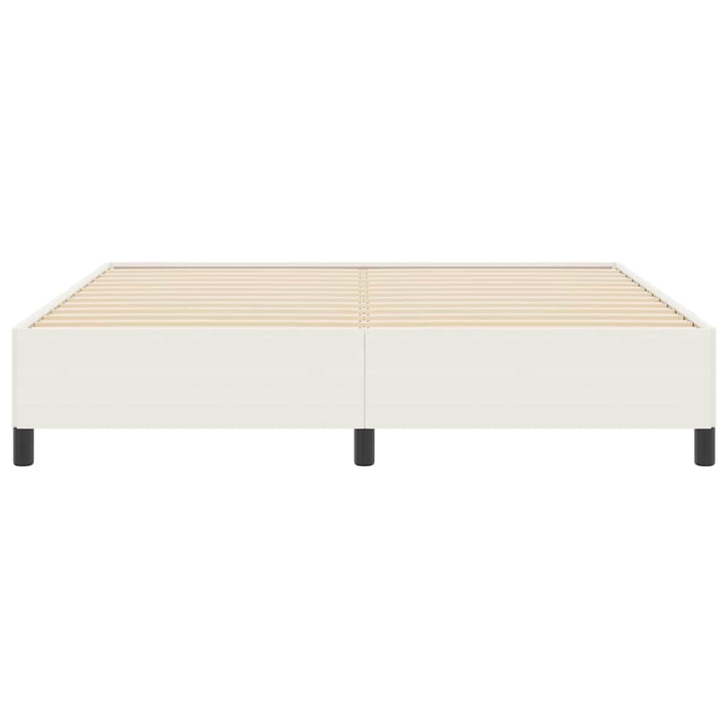 Box spring seng Cremefarvet 180 x 200 cm Velourstof
