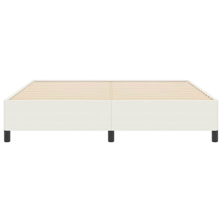 Box spring seng Cremefarvet 180 x 200 cm Velourstof