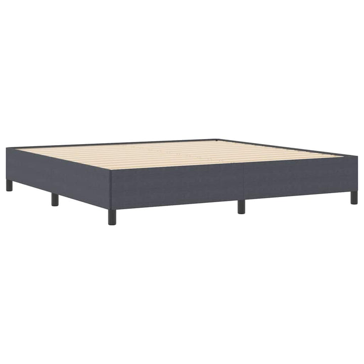 Box spring seng Mørkegrå 200 x 200 cm Velourstof