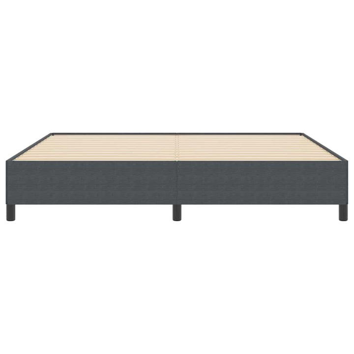 Box spring seng Mørkegrå 200 x 200 cm Velourstof