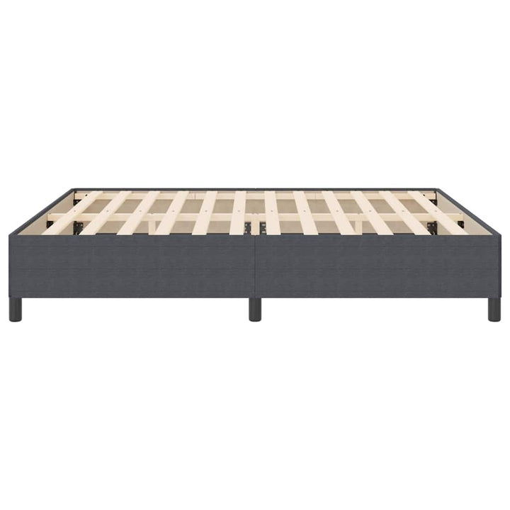 Box spring seng Mørkegrå 200 x 200 cm Velourstof