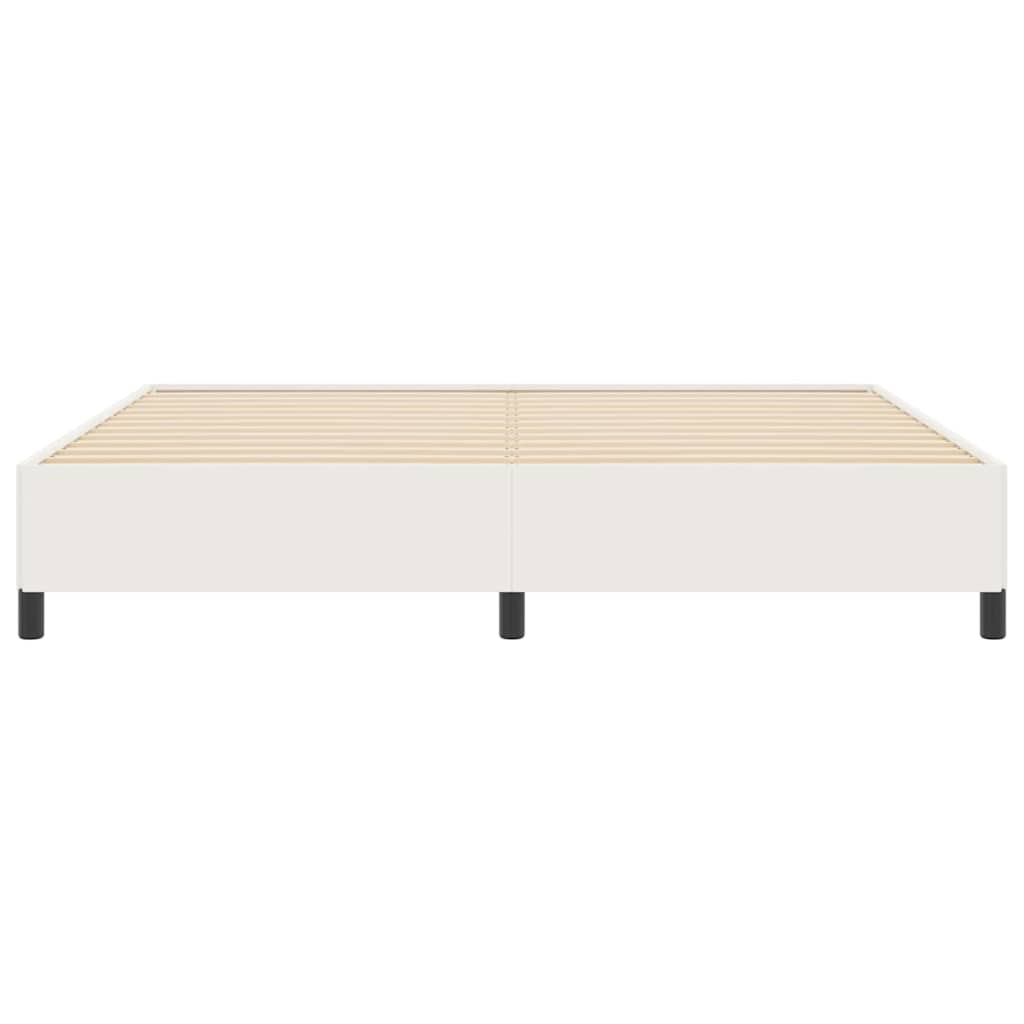 Box spring seng Cremefarvet 200 x 200 cm Velourstof