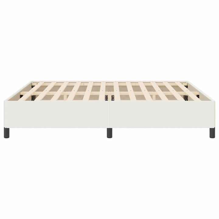 Box spring seng Cremefarvet 200 x 200 cm Velourstof