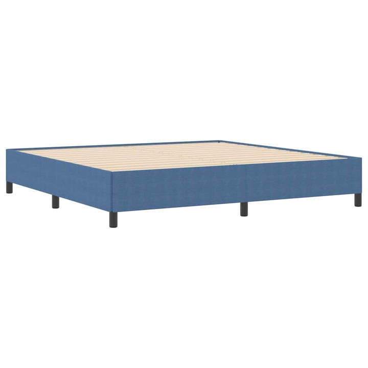 Box spring seng Blå 200 x 200 cm Velourstof