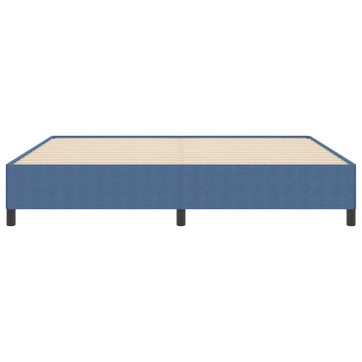 Box spring seng Blå 200 x 200 cm Velourstof