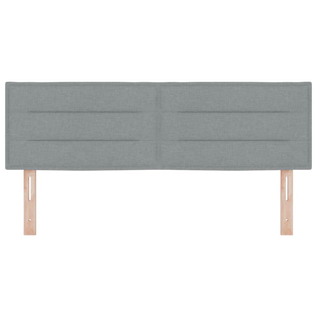 Hovedgærde Lysegrå 144 cm Stof