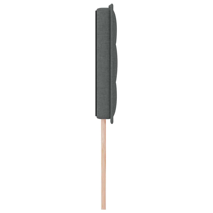 Hovedgærde Mørkegrå 144 cm Stof