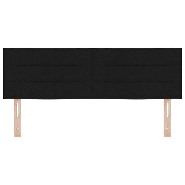 Hovedgærde Sort 144 cm Stof