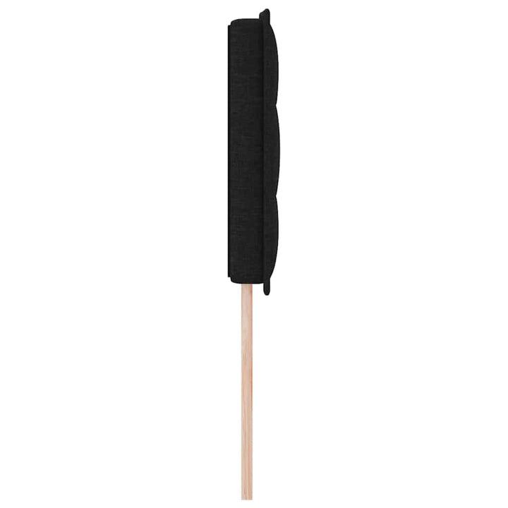 Hovedgærde Sort 144 cm Stof