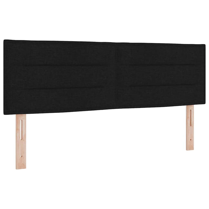 Hovedgærde Sort 160 cm Stof