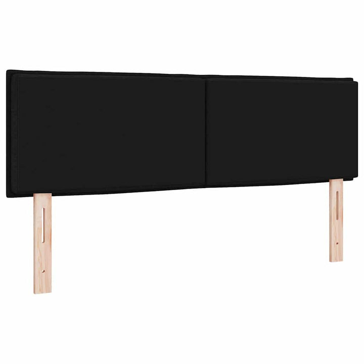 Hovedgærde Sort 160 cm Stof