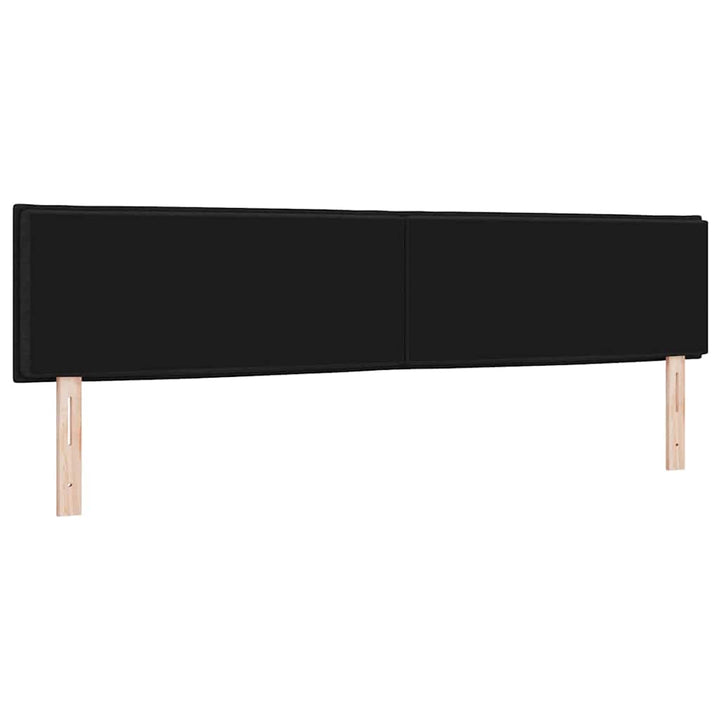 Hovedgærde Sort 200 cm Stof