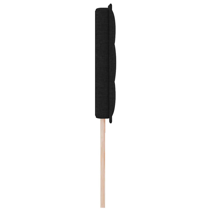 Hovedgærde Sort 200 cm Stof